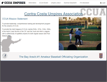 Tablet Screenshot of ccuaumpires.com